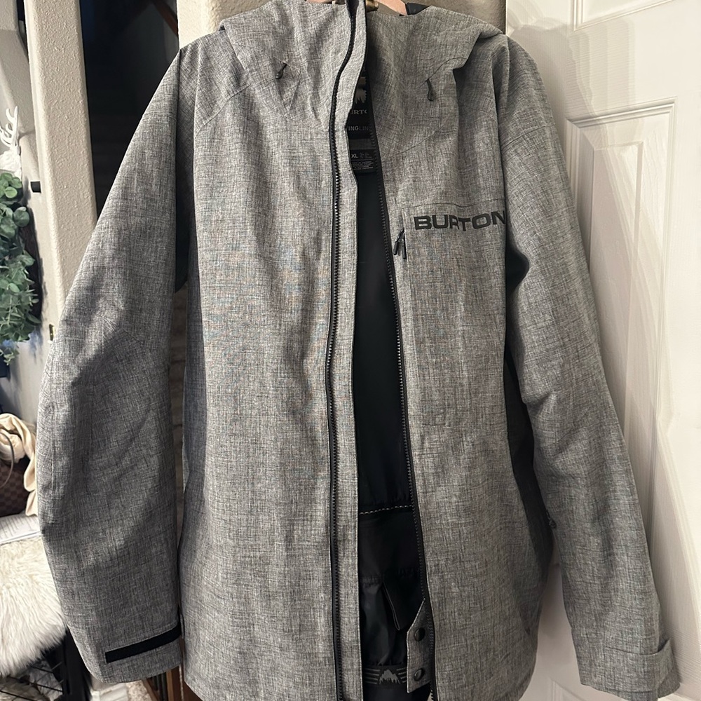Burton Men's Heather Gray Ski Jacket
